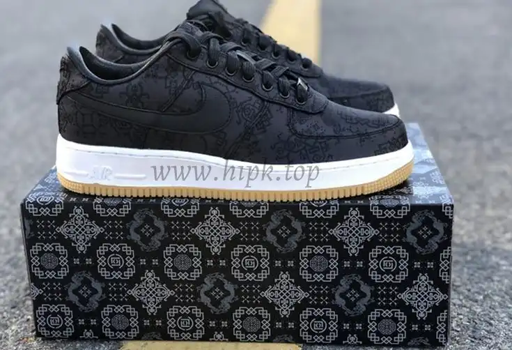 PK GOD CLOT x fragment x Nike Air Force 1 PRM BLACK retail materials ready to ship