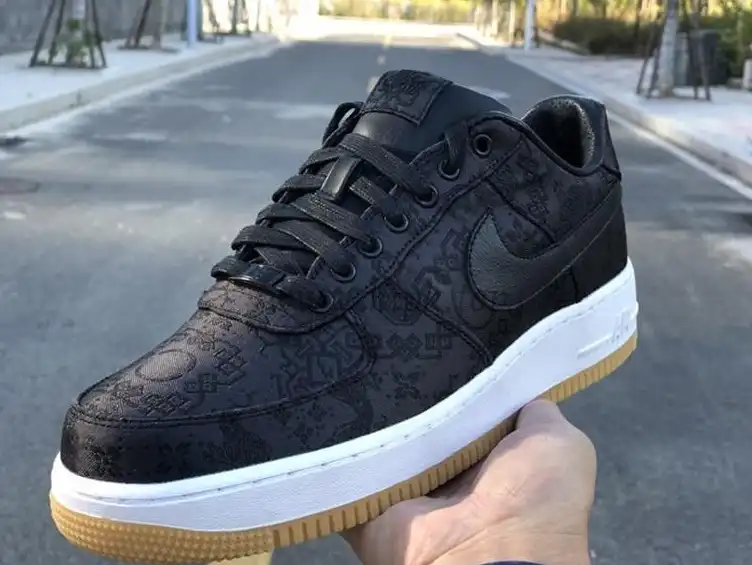 PK GOD CLOT x fragment x Nike Air Force 1 PRM BLACK retail materials ready to ship