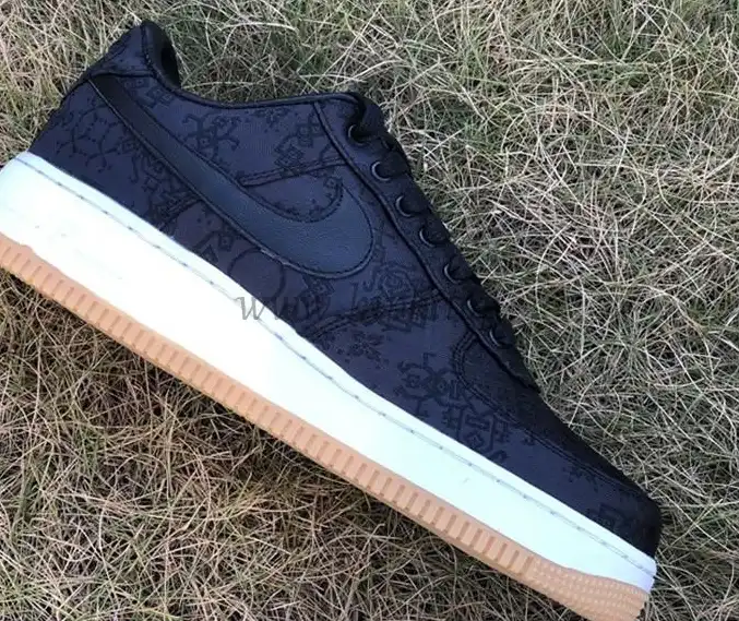 PK GOD CLOT x fragment x Nike Air Force 1 PRM BLACK retail materials ready to ship