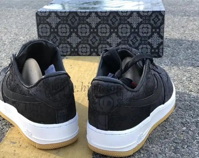 PK GOD CLOT x fragment x Nike Air Force 1 PRM BLACK retail materials ready to ship