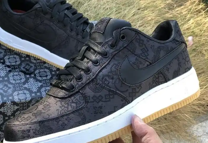 PK GOD CLOT x fragment x Nike Air Force 1 PRM BLACK retail materials ready to ship