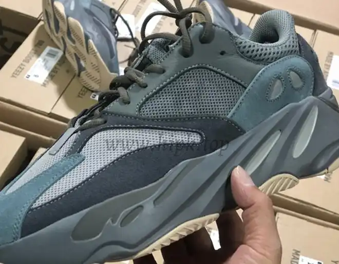 PK GOD YEEZY 700 BOOST Teal Blue RETAIL MATERIALS READY TO SHIP