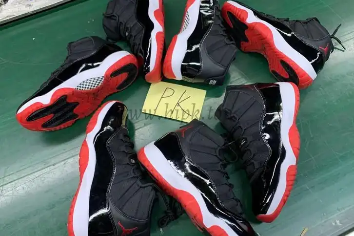 PK God 2019 year retail version Air Jordan 11 “Bred”retail materials ready to ship