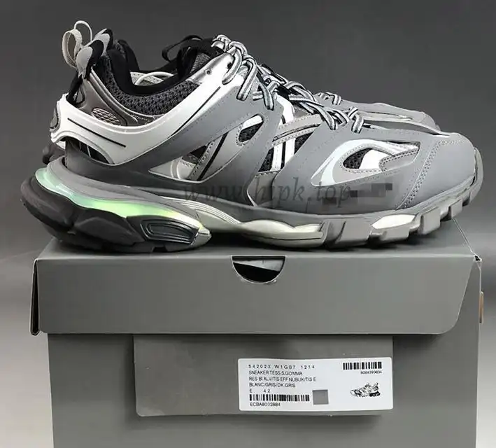 PK God Balencia Track Trainer LED Grey retail version ready to ship