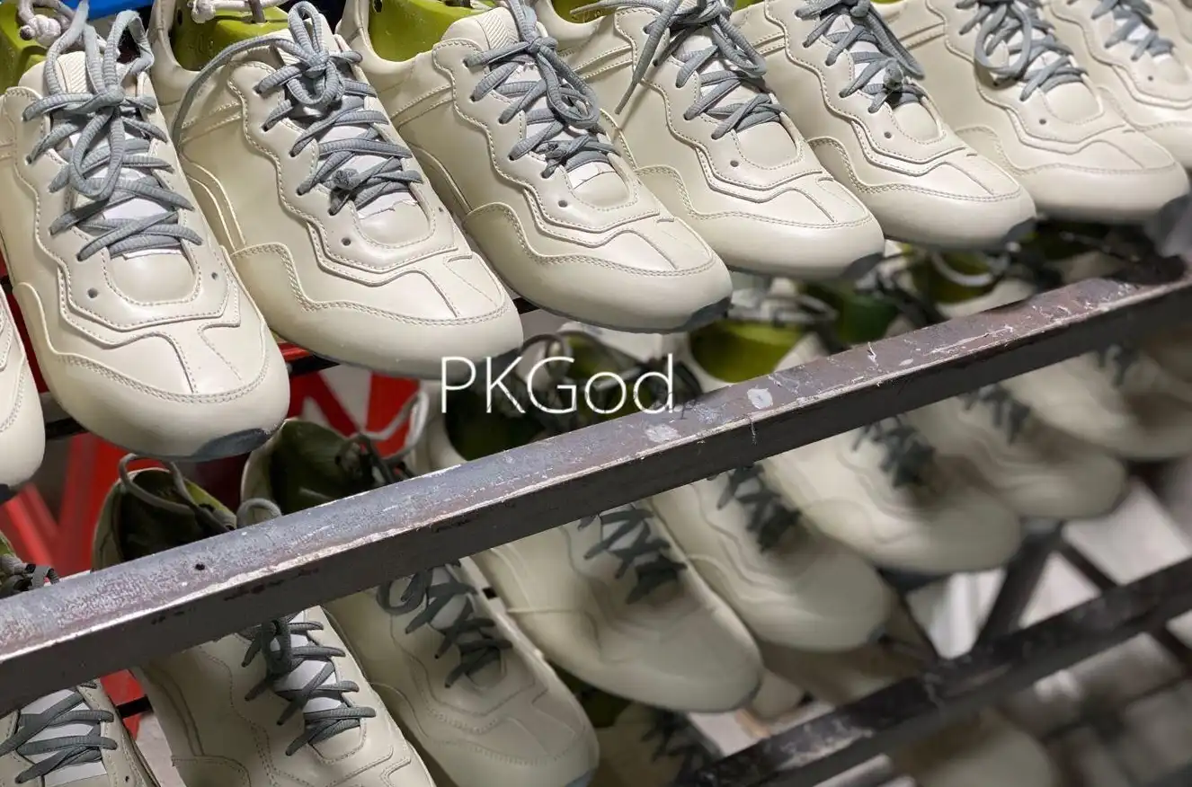 PKGOD RHYTON SNEAKER WHITE LEATHER logo tag BEST VERSION READY TO SHIP