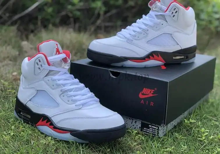 PK GOD Air Jordan 5 Fire Red retail materails ready to ship