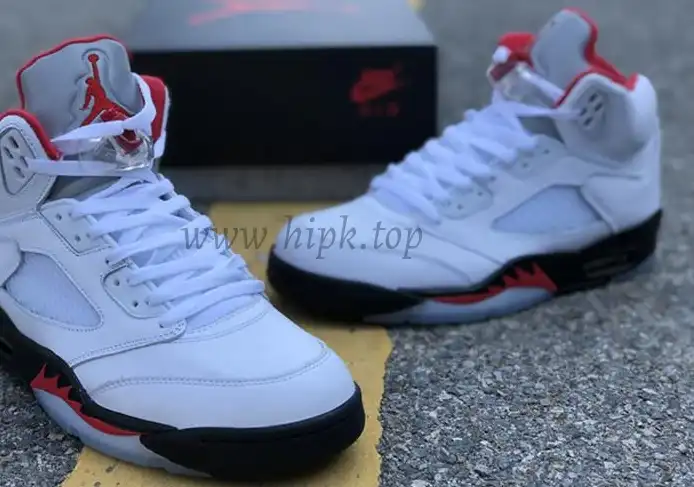 PK GOD Air Jordan 5 Fire Red retail materails ready to ship