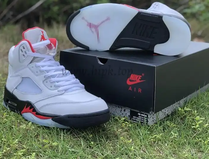 PK GOD Air Jordan 5 Fire Red retail materails ready to ship