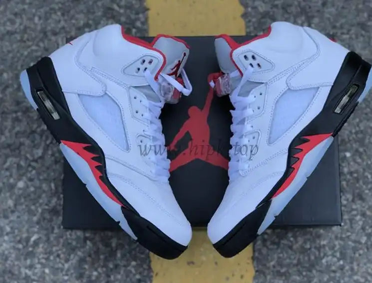 PK GOD Air Jordan 5 Fire Red retail materails ready to ship