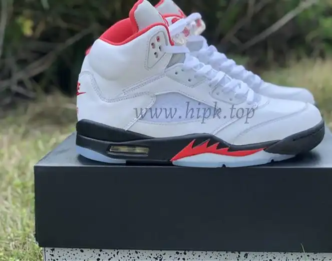 PK GOD Air Jordan 5 Fire Red retail materails ready to ship