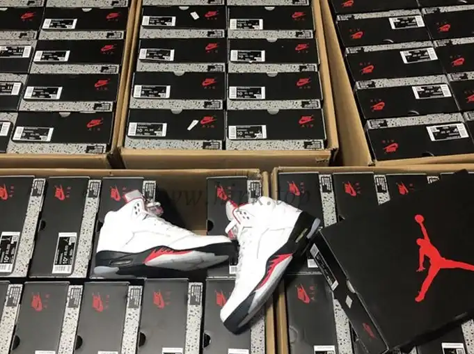 PK GOD Air Jordan 5 Fire Red retail materails ready to ship