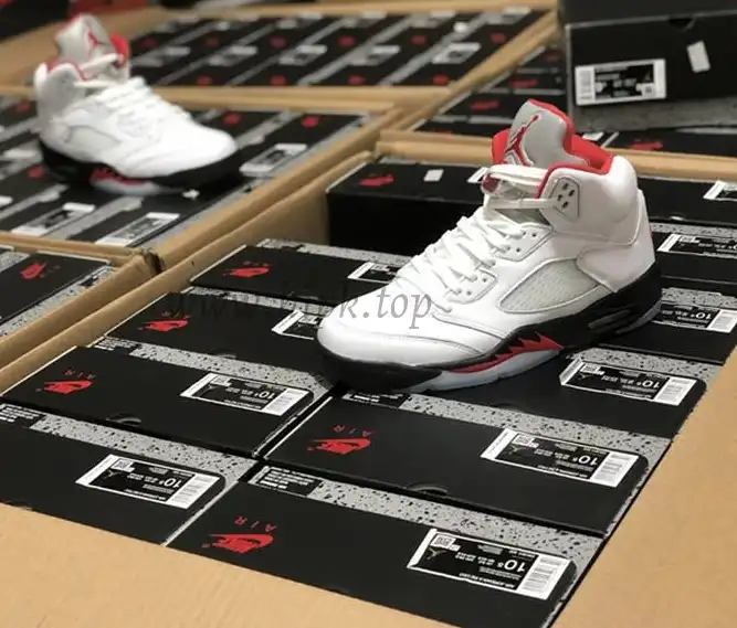 PK GOD Air Jordan 5 Fire Red retail materails ready to ship