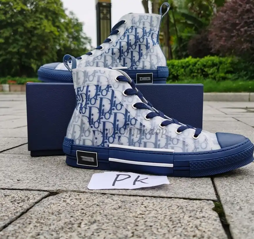 PK GOD Dior B57 MID-TOP SNEAKER  Gray and white RETAIL MATERIALS READY TO SHIP