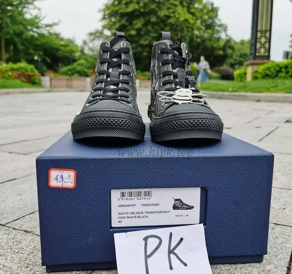 PK God Di*R retail version b23 high top Black and white come with retail materials  total ready to ship