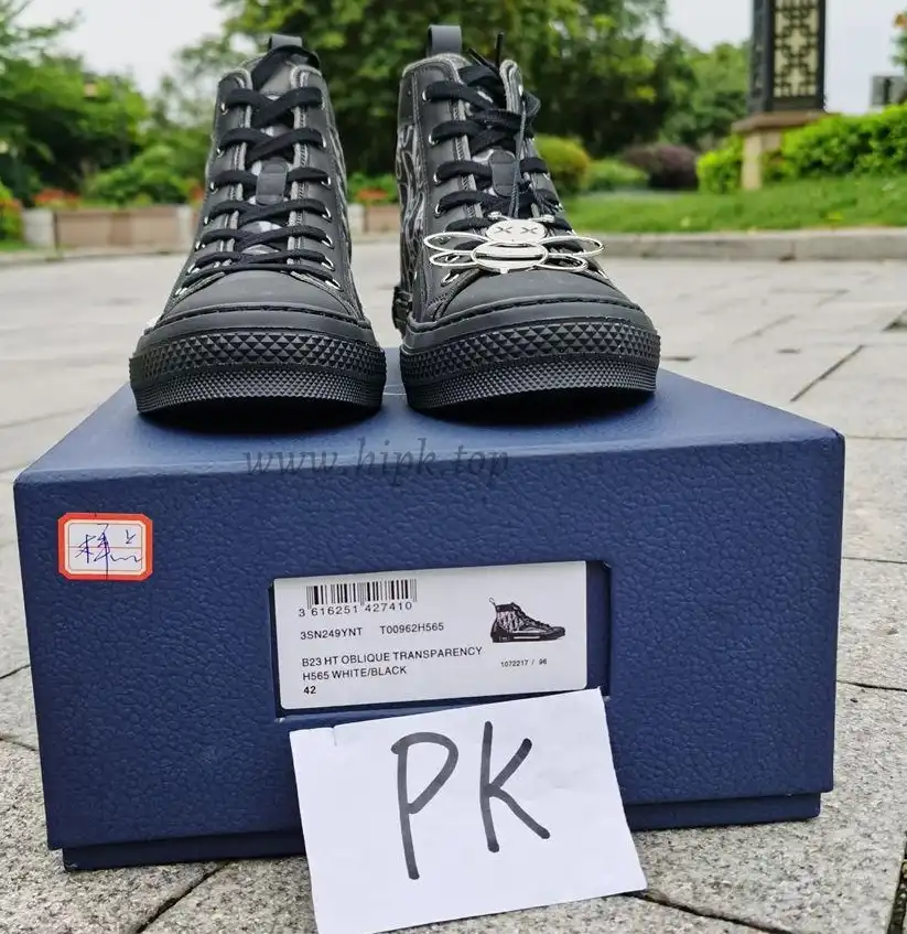 PK God Di*R retail version b23 high top Black and white come with retail materials  total ready to ship