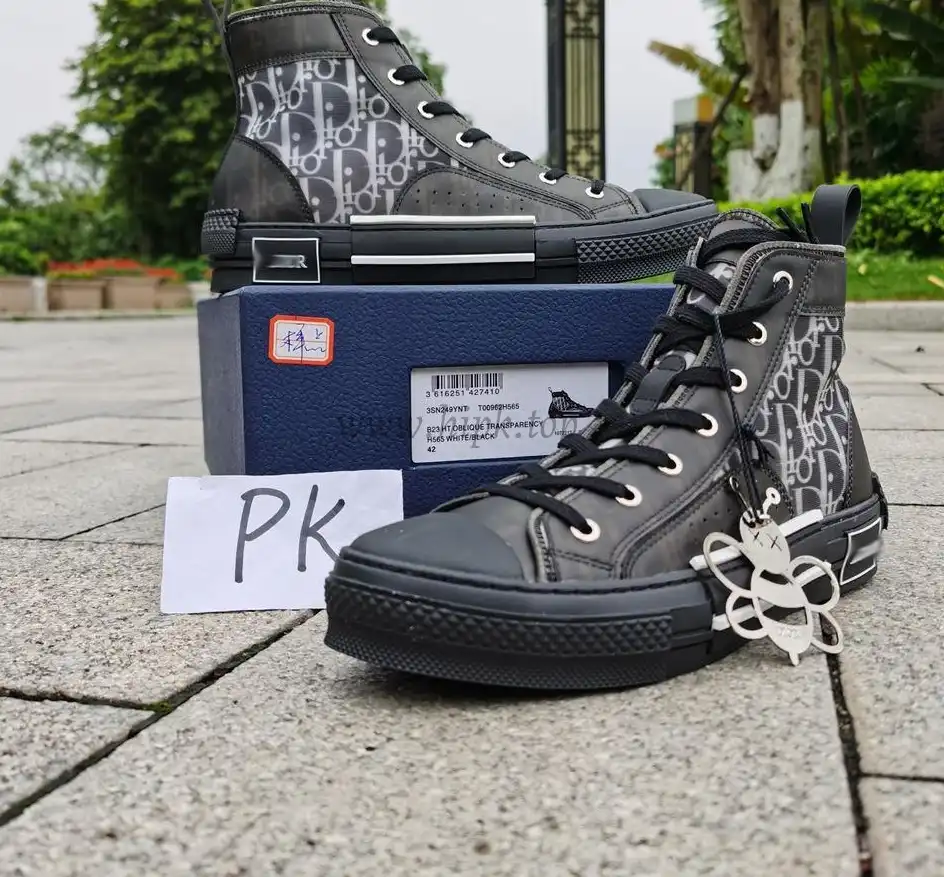 PK God Di*R retail version b23 high top Black and white come with retail materials  total ready to ship