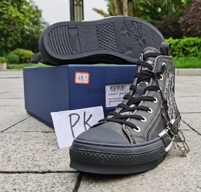 PK God Di*R retail version b23 high top Black and white come with retail materials  total ready to ship