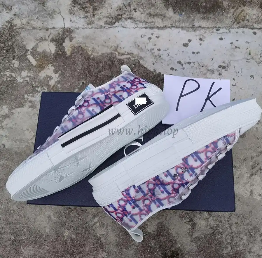 PK GOD Dior B33 TENNIS  DO EMBROIDERED  CANV BLUE & WHITE RETAIL MATERIALS READY TO SHIP