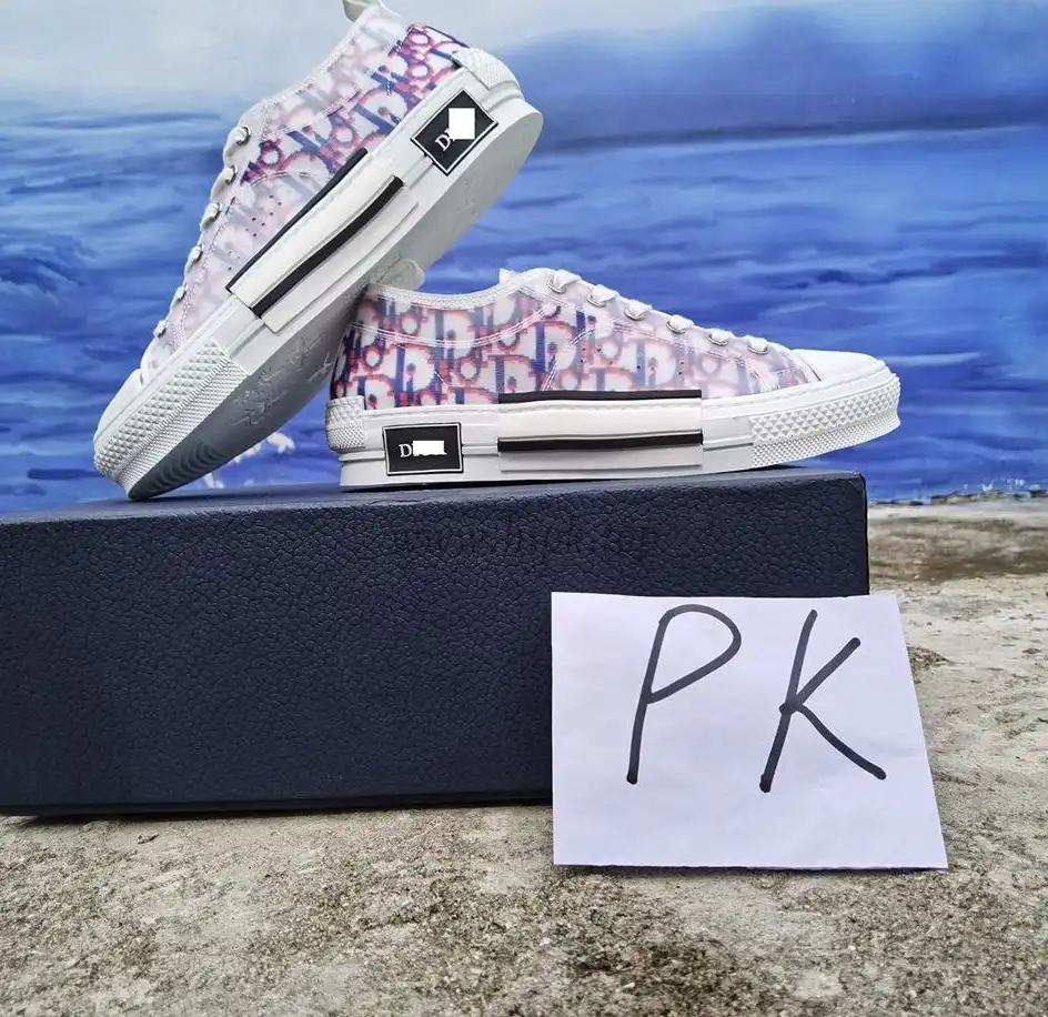 PK God Di*R retail version b23 lowtop red and blue come with retail materials total ready to ship