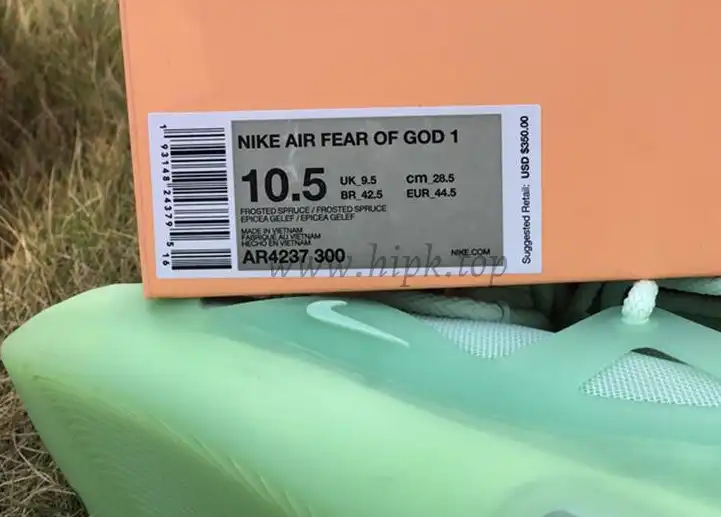 PK God Nike Air Fear of God 1 Light Greenretail materials ready to ship