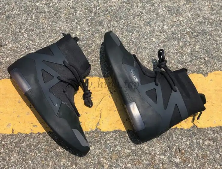 PK God Nike Air Fear of God 1 Triple Black retail materials ready to ship