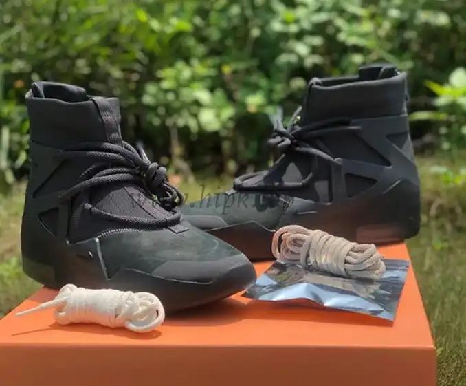 PK God Nike Air Fear of God 1 Triple Black retail materials ready to ship