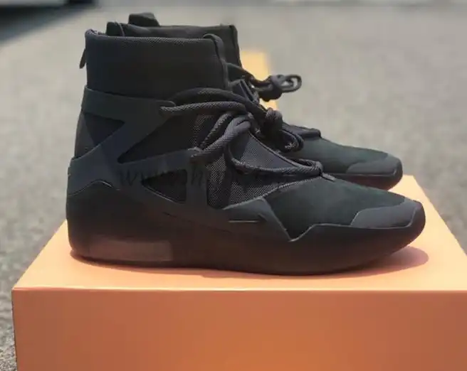 PK God Nike Air Fear of God 1 Triple Black retail materials ready to ship