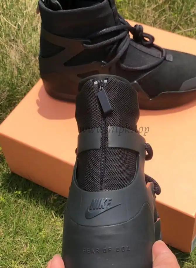 PK God Nike Air Fear of God 1 Triple Black retail materials ready to ship