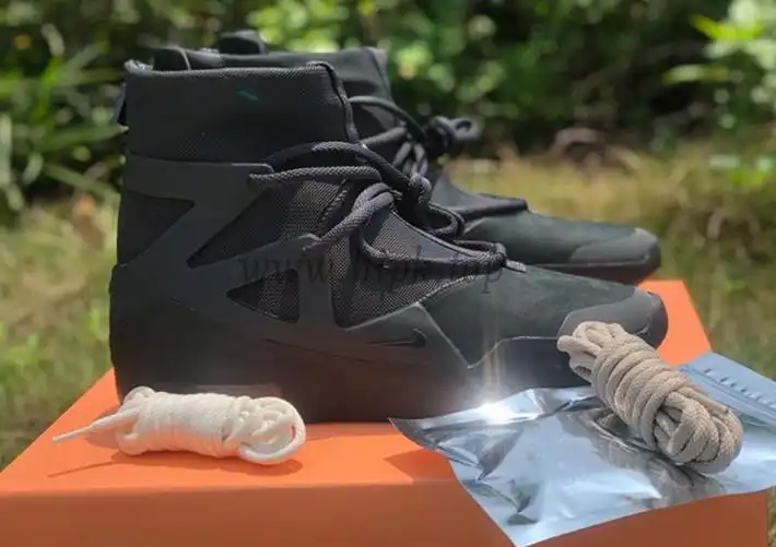 PK God Nike Air Fear of God 1 Triple Black retail materials ready to ship