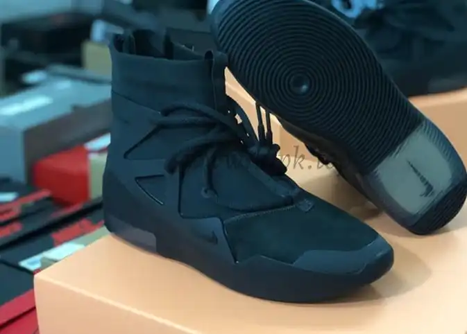 PK God Nike Air Fear of God 1 Triple Black retail materials ready to ship