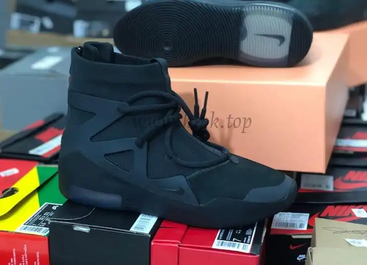 PK God Nike Air Fear of God 1 Triple Black retail materials ready to ship