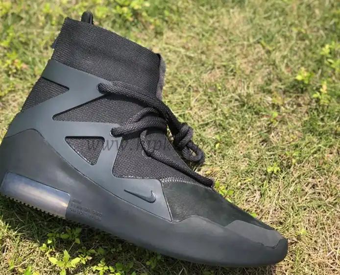 PK God Nike Air Fear of God 1 Triple Black retail materials ready to ship