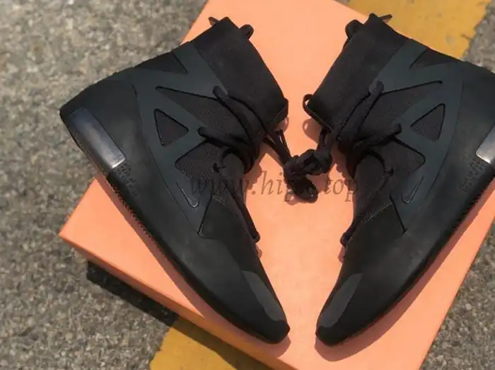 PK God Nike Air Fear of God 1 Triple Black retail materials ready to ship