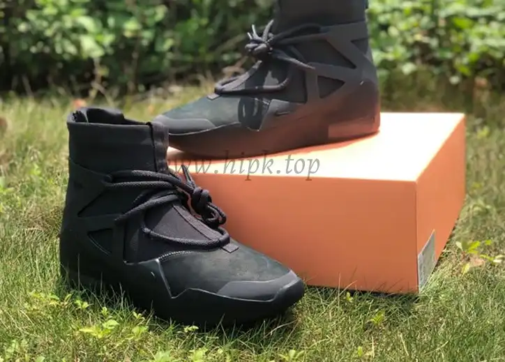 PK God Nike Air Fear of God 1 Triple Black retail materials ready to ship