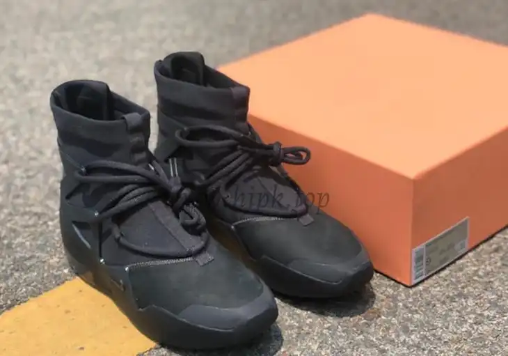 PK God Nike Air Fear of God 1 Triple Black retail materials ready to ship