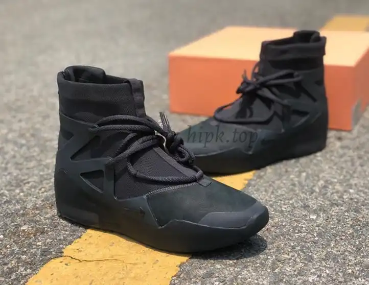 PK God Nike Air Fear of God 1 Triple Black retail materials ready to ship