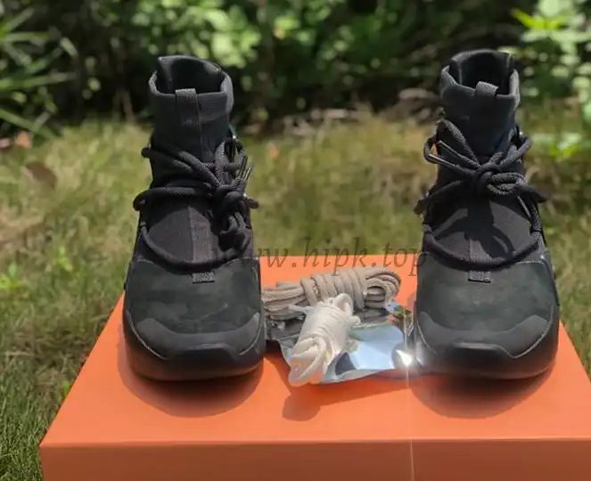 PK God Nike Air Fear of God 1 Triple Black retail materials ready to ship