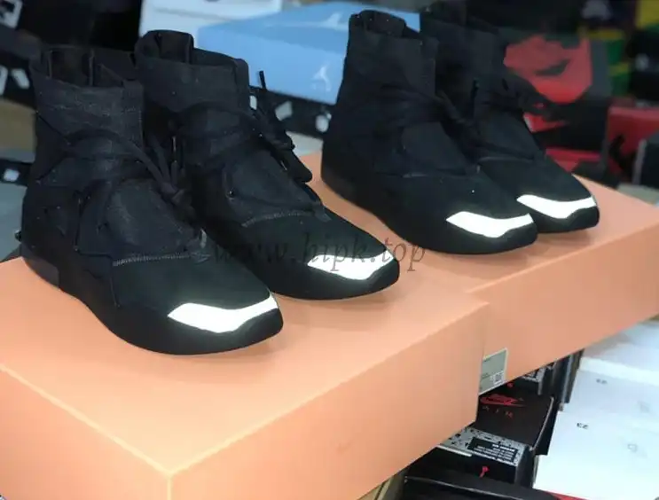 PK God Nike Air Fear of God 1 Triple Black retail materials ready to ship