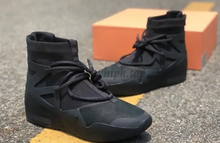 PK God Nike Air Fear of God 1 Triple Black retail materials ready to ship