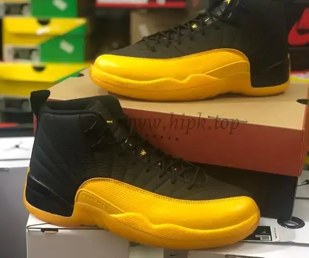 Pk God Air Jordan XII 12 university Gold retail materials ready to ship