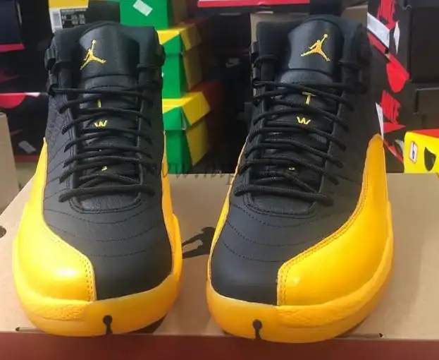 Pk God Air Jordan XII 12 university Gold retail materials ready to ship