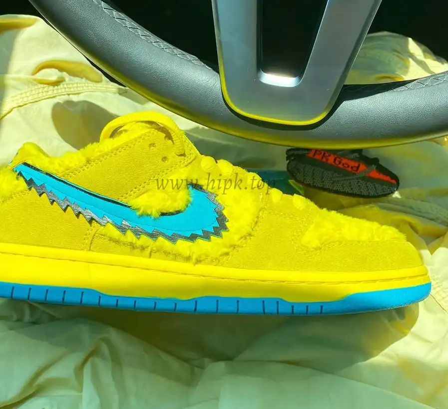 PKGOD exclusive Grateful Dead X SB dunk low pro Opti Yellow ready to ship