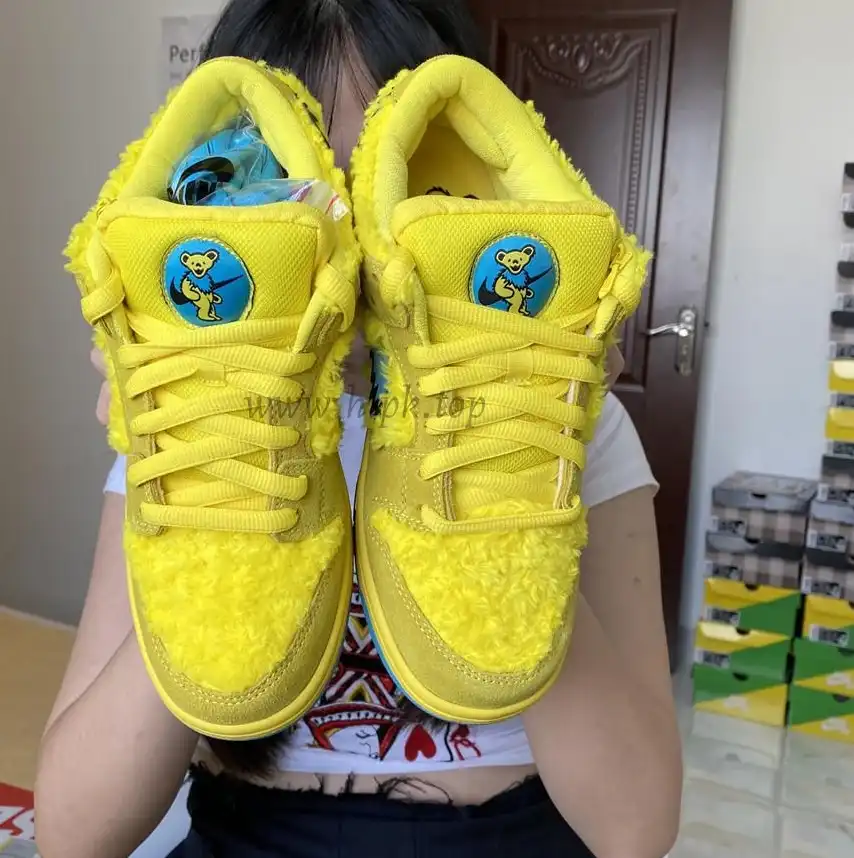 PKGOD exclusive Grateful Dead X SB dunk low pro Opti Yellow ready to ship