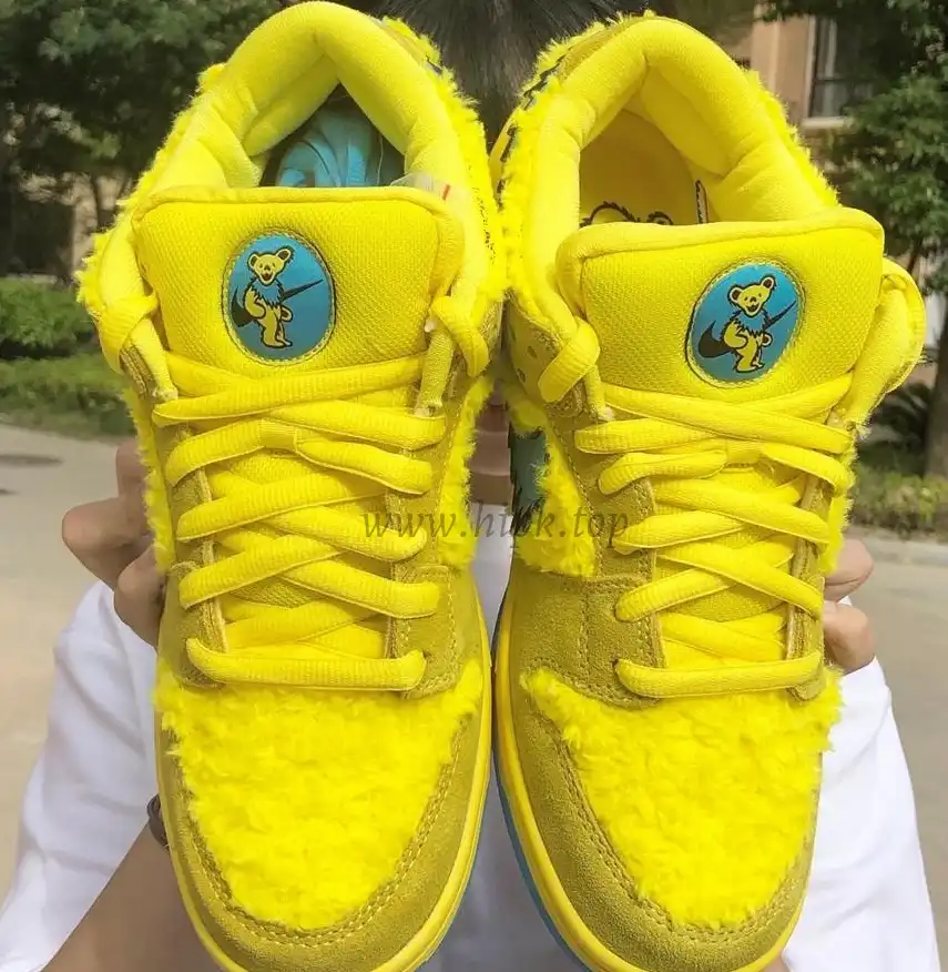 PKGOD exclusive Grateful Dead X SB dunk low pro Opti Yellow ready to ship