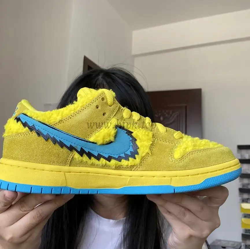 PKGOD exclusive Grateful Dead X SB dunk low pro Opti Yellow ready to ship