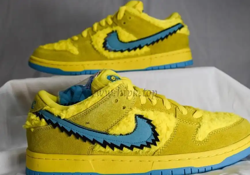 PKGOD exclusive Grateful Dead X SB dunk low pro Opti Yellow ready to ship