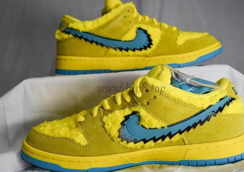 PKGOD exclusive Grateful Dead X SB dunk low pro Opti Yellow ready to ship