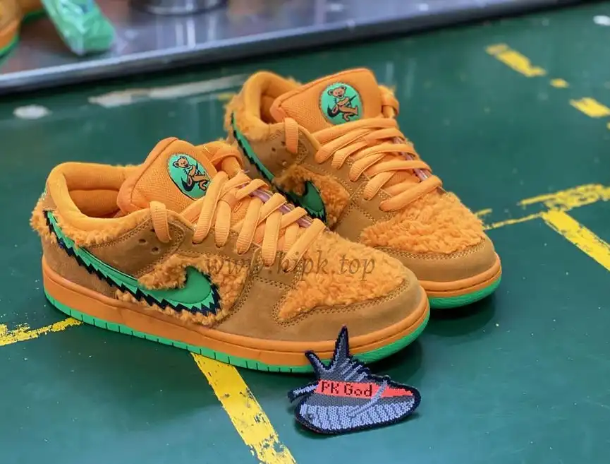 PKGOD exclusive Grateful Dead X SB dunk low pro Orange bear ready to ship