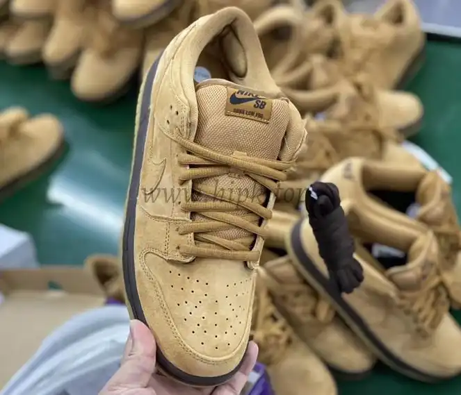 Pk God Sb dunk low wheat mocha retail materials ready to ship