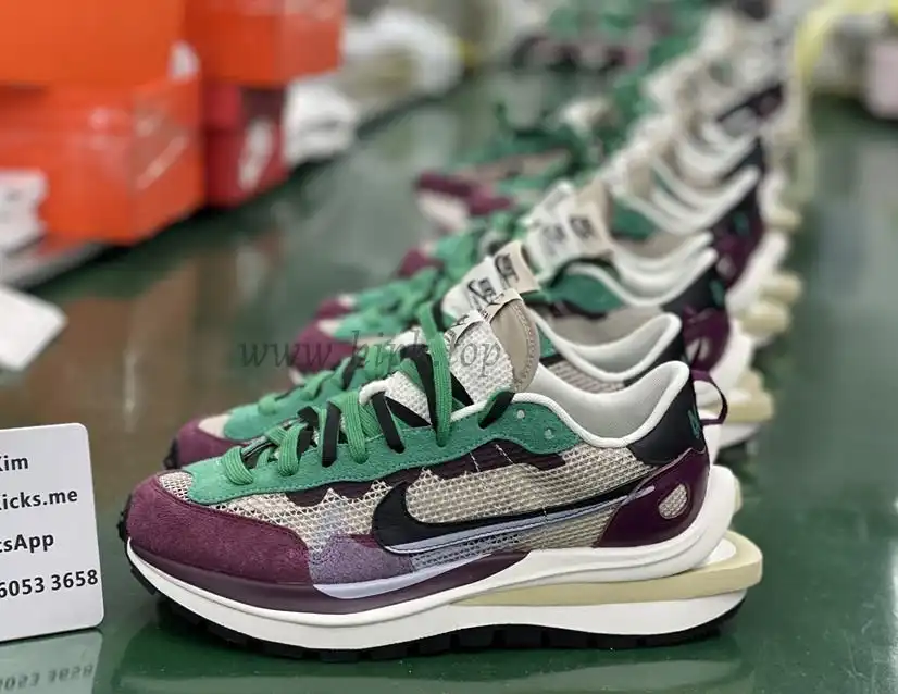 PK God sacai X Nike vaporwaffle string villain red retail materials ready to ship